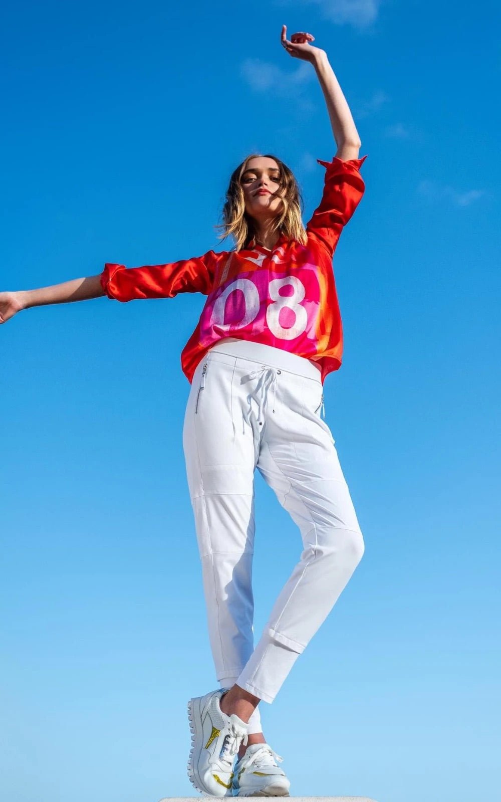 Shop Candy Jogger Pant | White - Raffaello Rossi