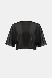 Shop Cape Style Bolero Jacket Style 231707 | Black - Joseph Ribkoff