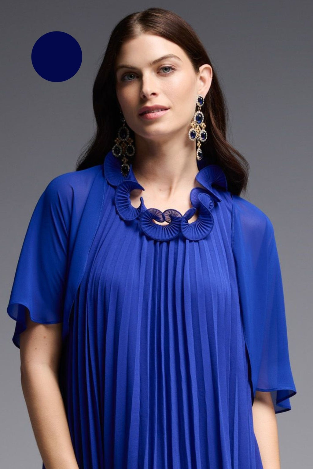 Shop Cape Style Bolero Jacket Style 231707 | Navy - Joseph Ribkoff