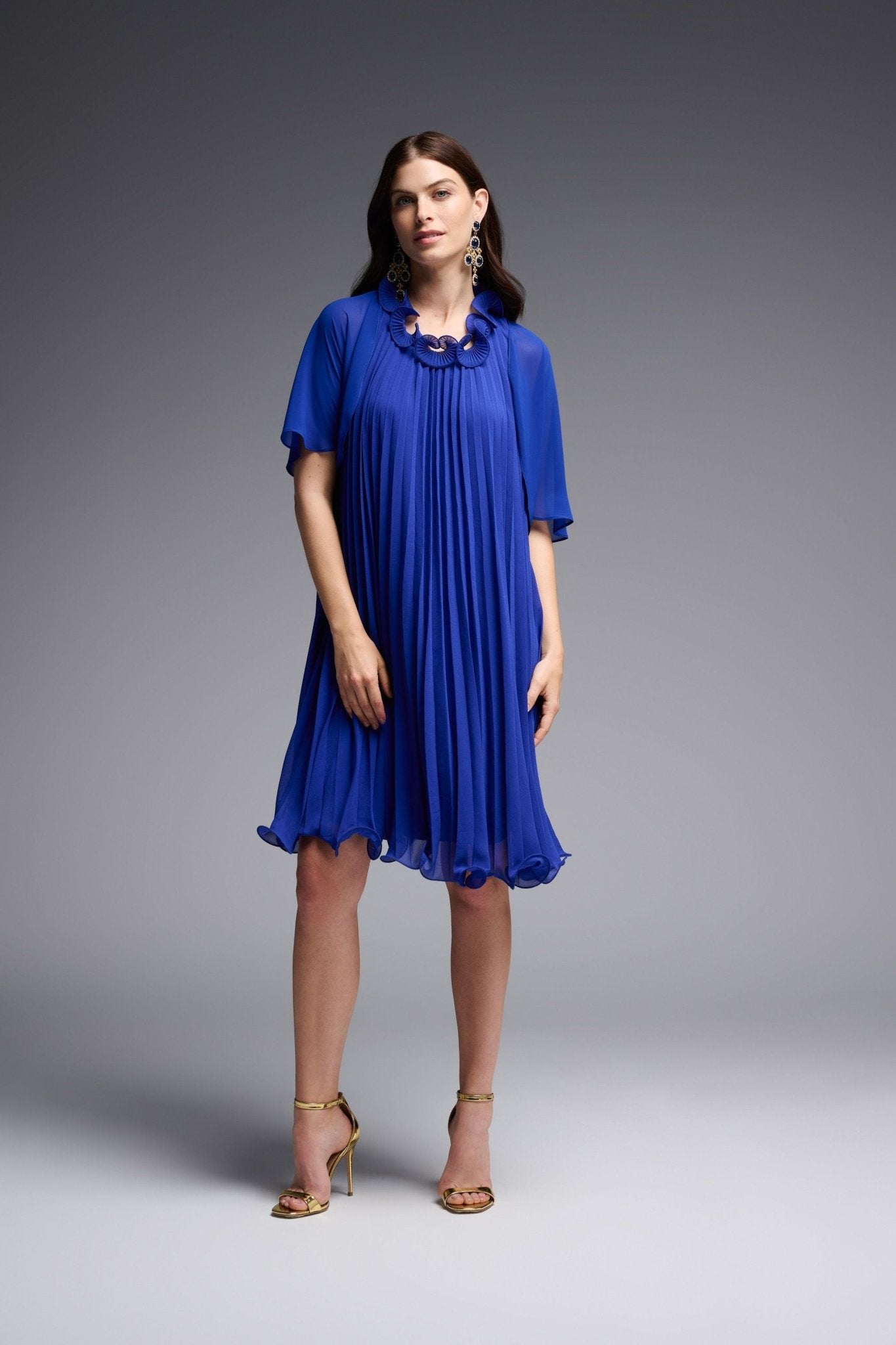 Shop Cape Style Bolero Jacket Style 231707 | Navy - Joseph Ribkoff