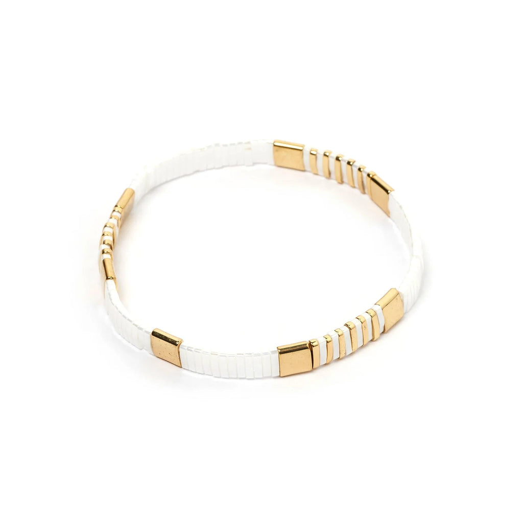 Shop Caribbean Stretch Bracelet Set | Coconut - Arms Of Eve