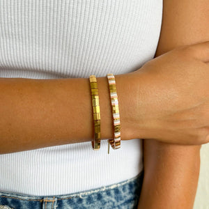 Shop Caribbean Stretch Bracelet Set | Peony - Arms Of Eve