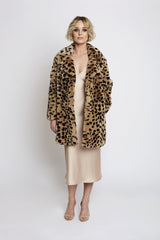 Amity & Unity Carrie Leopard Coat