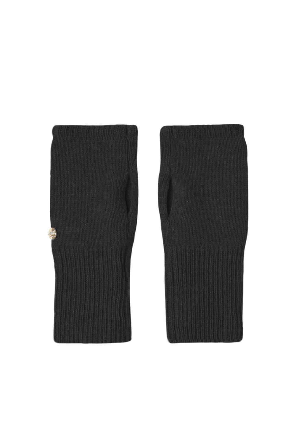 Shop Cashmere Classic Wrist Warmers | Jet Black - Mia Fratino