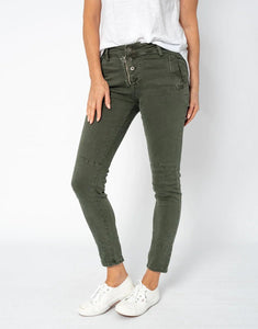 Shop Classic Button Fly Jeans in Various Colours - Italian Star