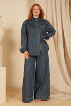 Shop Classic Easy Fit Shirt | Dark Blue - Bohemian Traders