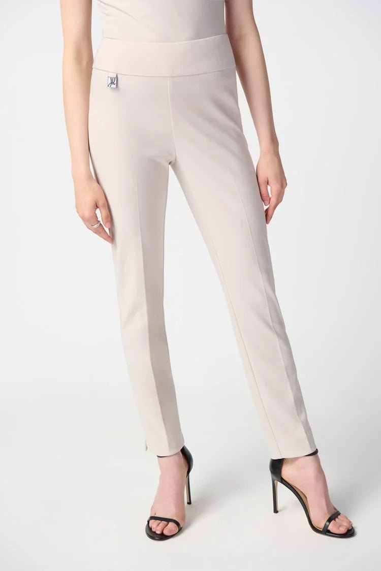 Shop Classic Tailored Slim Pant Style 144092 | Stone - Joseph Ribkoff