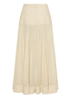 Shop Cloud Yoke Cotton Midi Skirt | Cream - Bohemian Traders