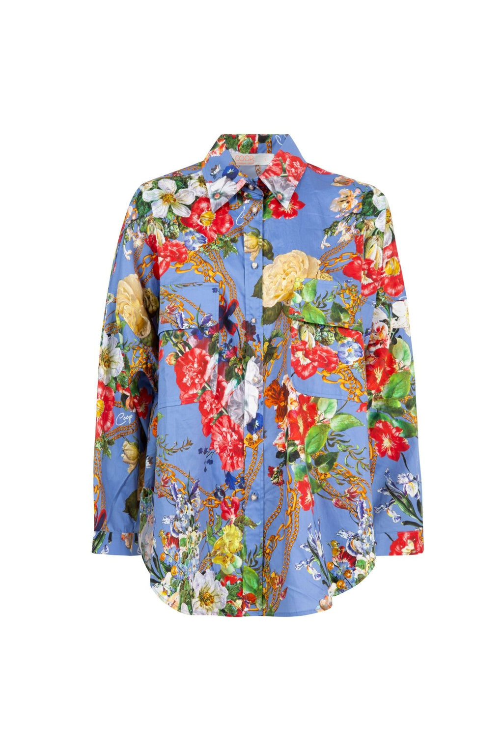 Shop Come On Over Shirt - No Chain No Gain | Cornflower - Trelise Cooper