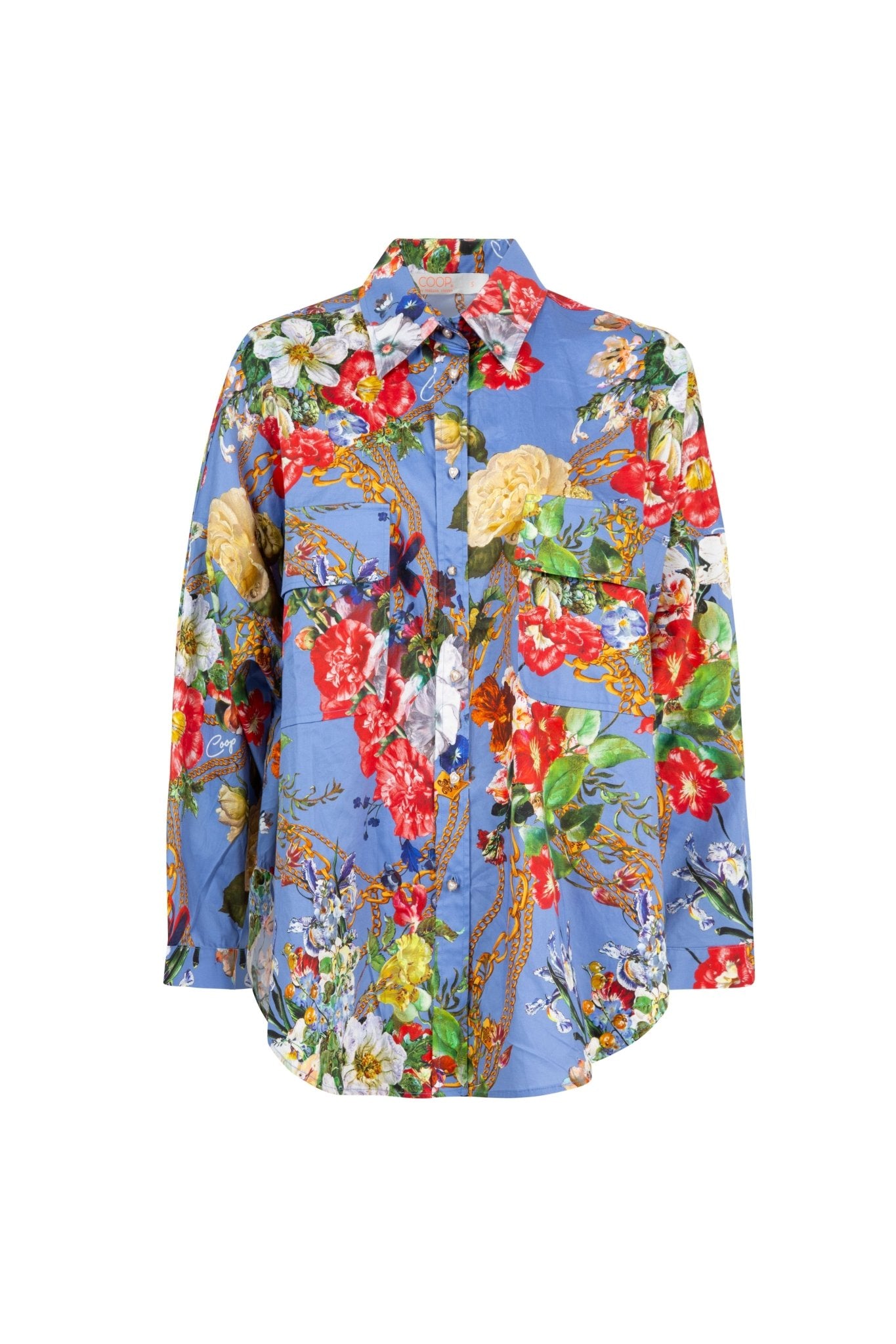 Shop Come On Over Shirt - No Chain No Gain | Cornflower - Trelise Cooper
