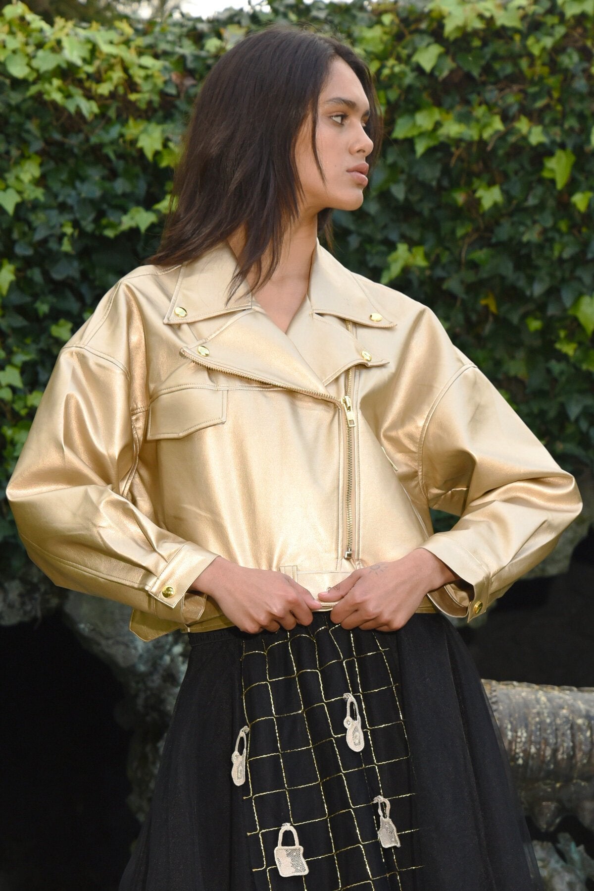 Shop Coop Hitch Biker Jacket | Gold - Trelise Cooper