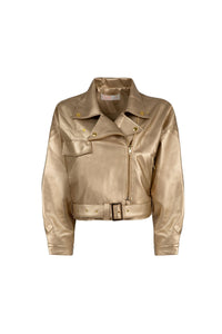 Shop Coop Hitch Biker Jacket | Gold - Trelise Cooper