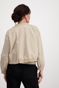 Shop Cropped Indoor Jacket with Zipper | Sandstone - Monari