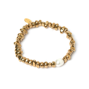 Shop Dahlia Gold Stretch Bracelet - Arms Of Eve