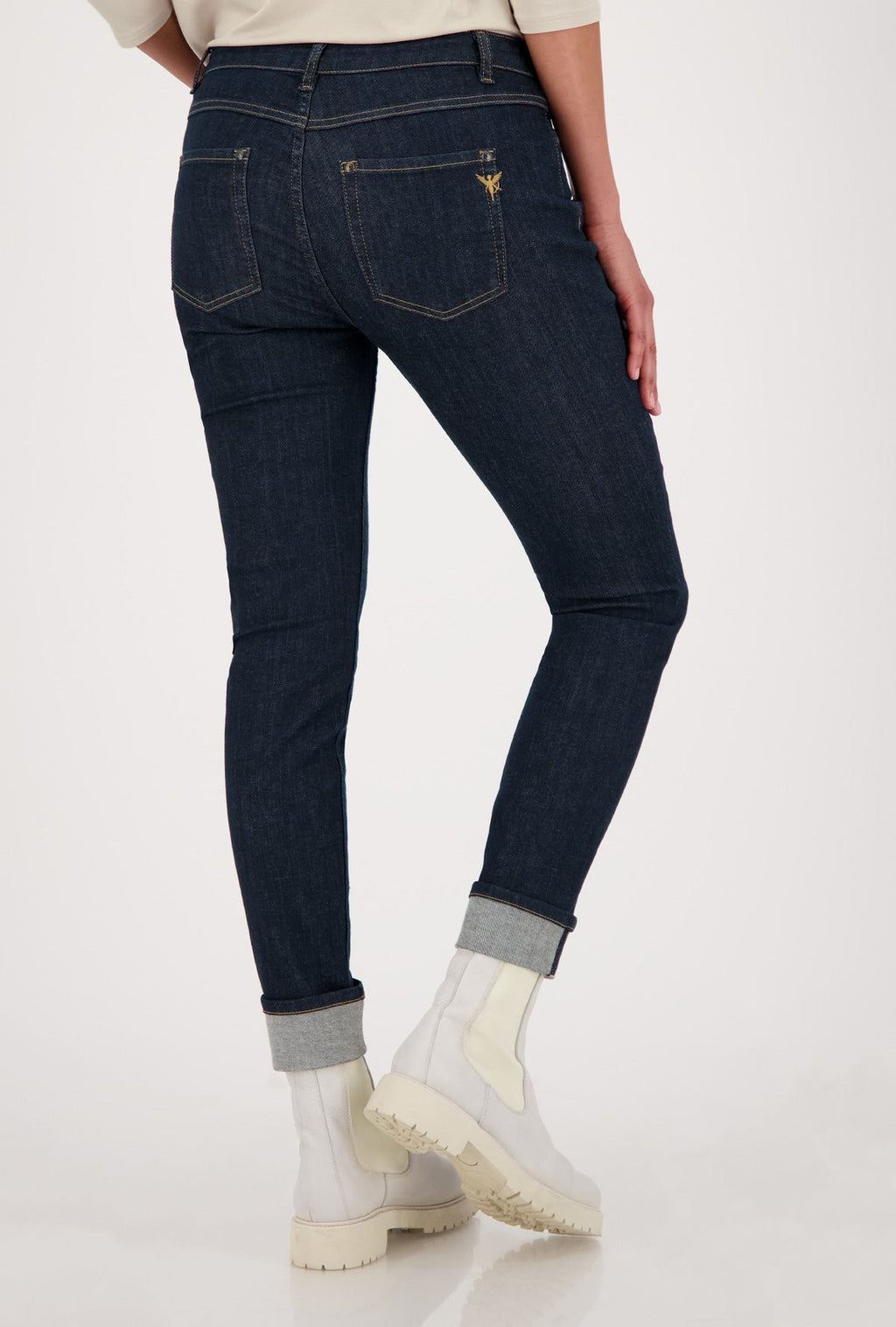 Shop Dark Denim with Turn Up - Monari