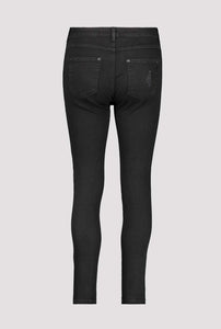 Shop Distressed Coated Jeans | Black - Monari