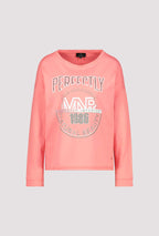 Shop Embellished Emblem Sweater | Grapefruit - Monari