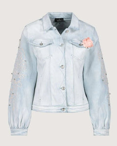 Shop Embroidered Denim Jacket - Monari