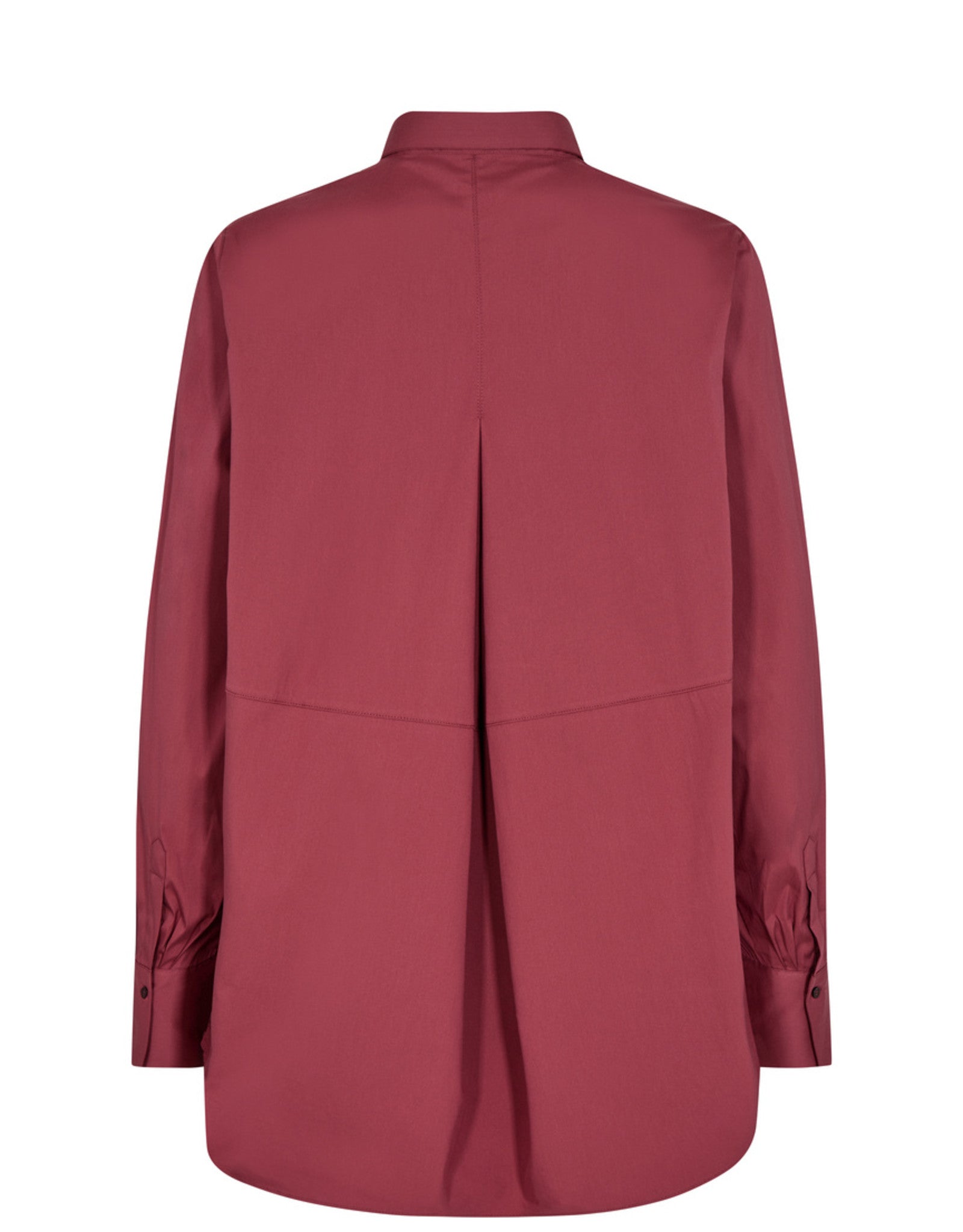 Shop Enola Oversized Shirt | Oxblood - Mos Mosh