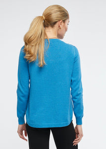 Shop Essential Shirt Bottom Knit | Atoll Blue - Zaket & Plover