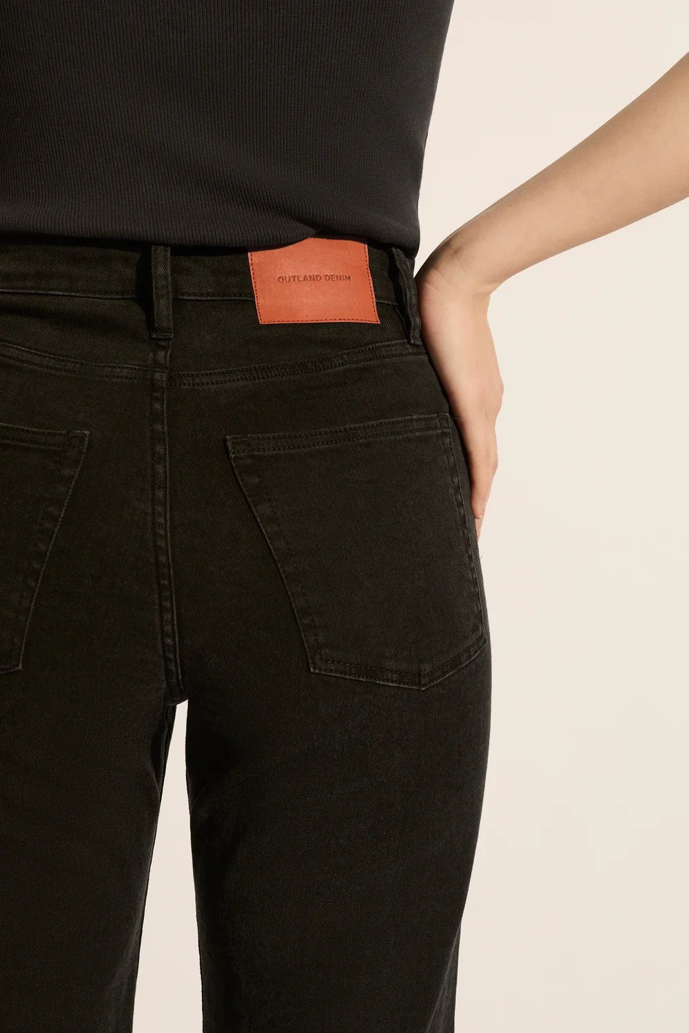 Shop Farrah High Rise Flare Jean | Black - Outland Denim