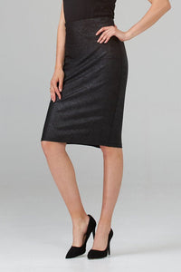 Shop Faux-Suede Pencil Skirt Style 203375 - Joseph Ribkoff