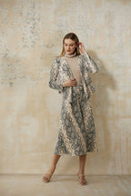 Shop Faux Suede Snakeskin Print Cover-up Style 223128 - Joseph Ribkoff