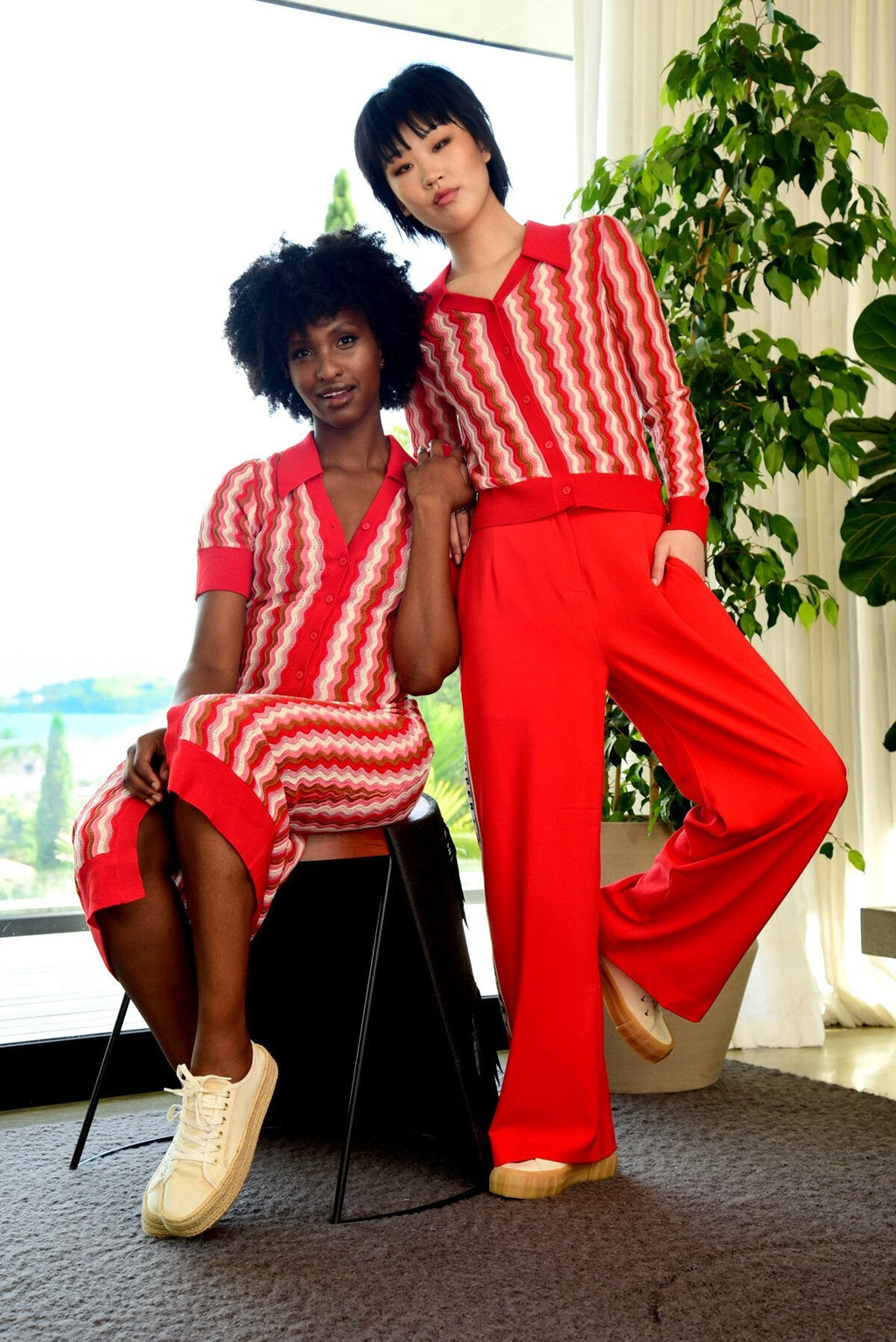 Shop Feeling Fine Top | Red Multi - Cooper by Trelise Cooper