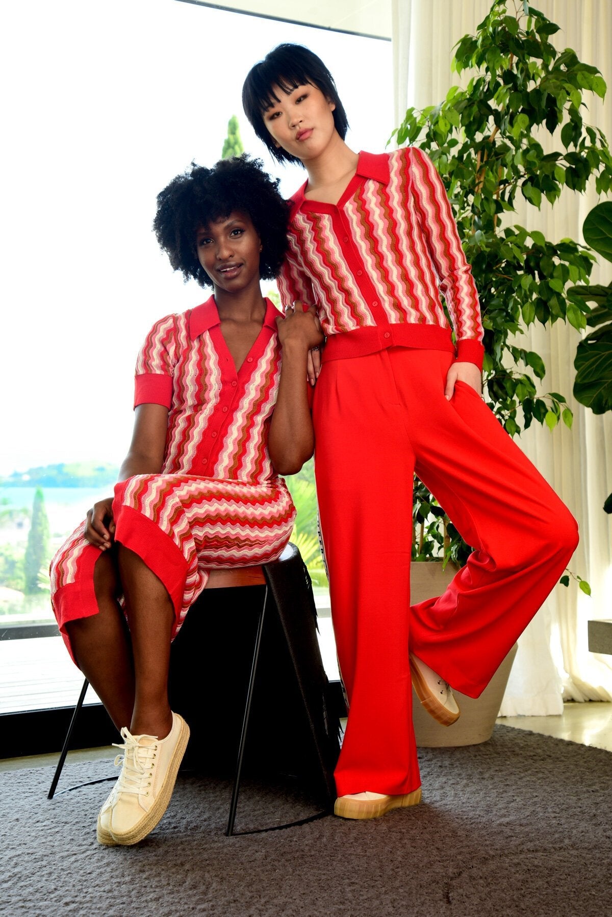 Shop Feeling Fine Top | Red Multi - Cooper by Trelise Cooper