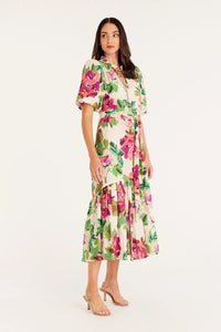 Shop Fleur Maxi Dress | Pink Floral - Cable Melbourne