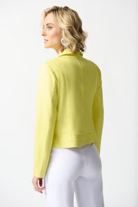Shop Foiled Suede Jacket Style 242908 | Yellow - Joseph Ribkoff