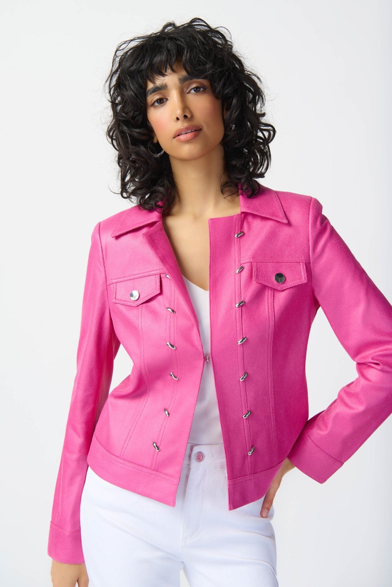 Pink hotsell suede jacket