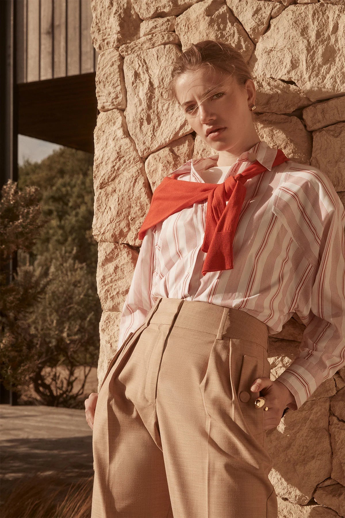 Shop Girlfriend Shirt | Red Stripe - Cable Melbourne