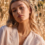 Shop Gold Scattered Jingle Necklace - Bianc