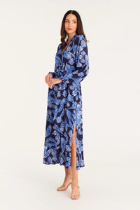 Shop Helena Maxi Dress | Paisley Blue - Cable Melbourne