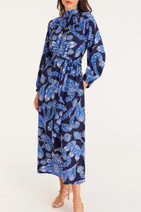 Shop Helena Maxi Dress | Paisley Blue - Cable Melbourne