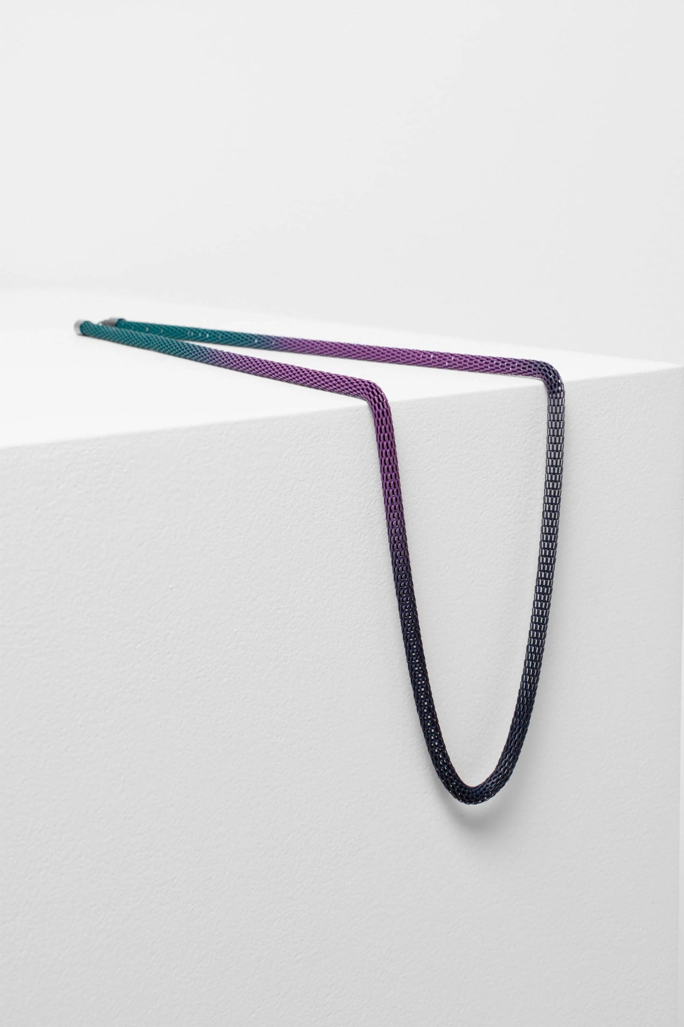 Shop Hessa Snake Chain Ombre Necklace | Fuchsia or Light Olive - Elk The Label