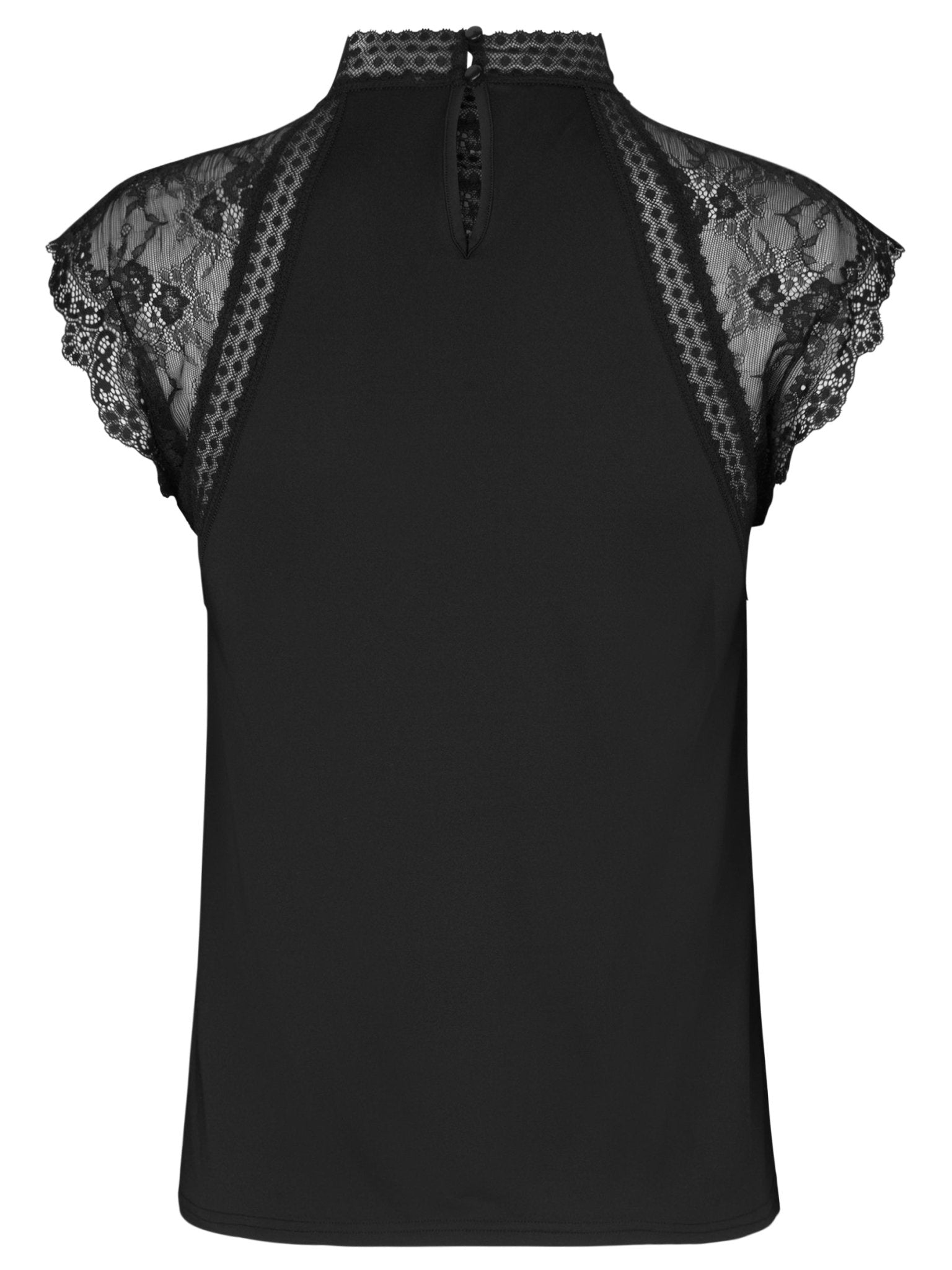 Shop High Neck Lace Bodice in Ivory or Black - Rosemunde