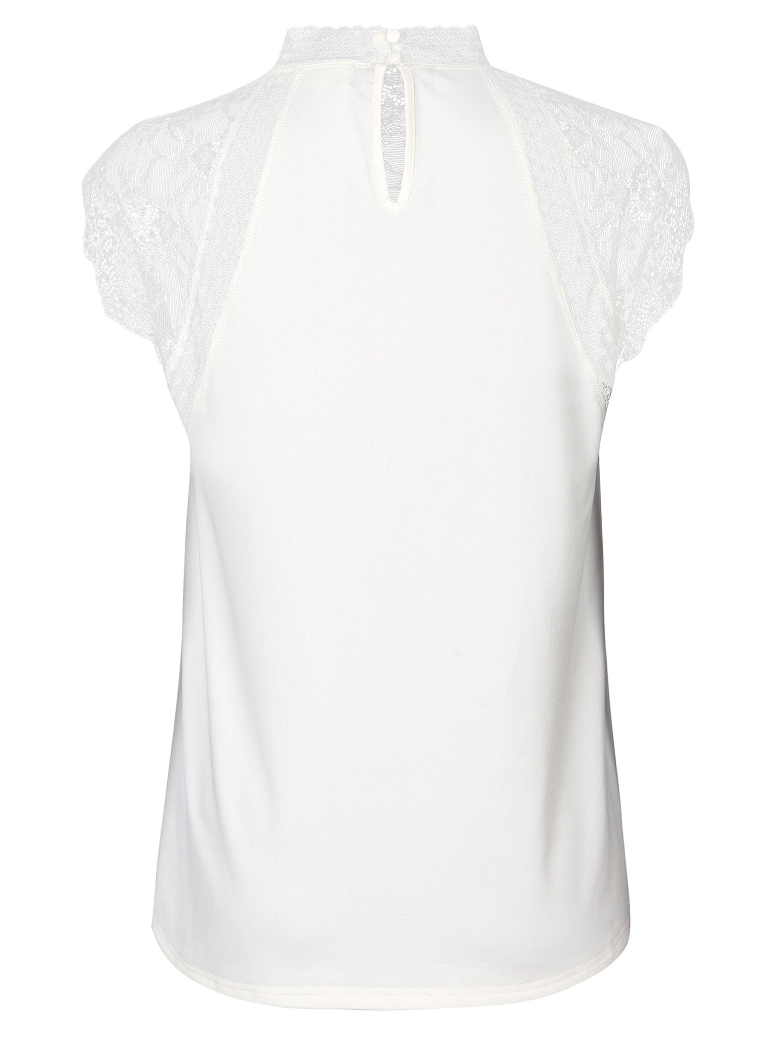 Shop High Neck Lace Bodice in Ivory or Black - Rosemunde