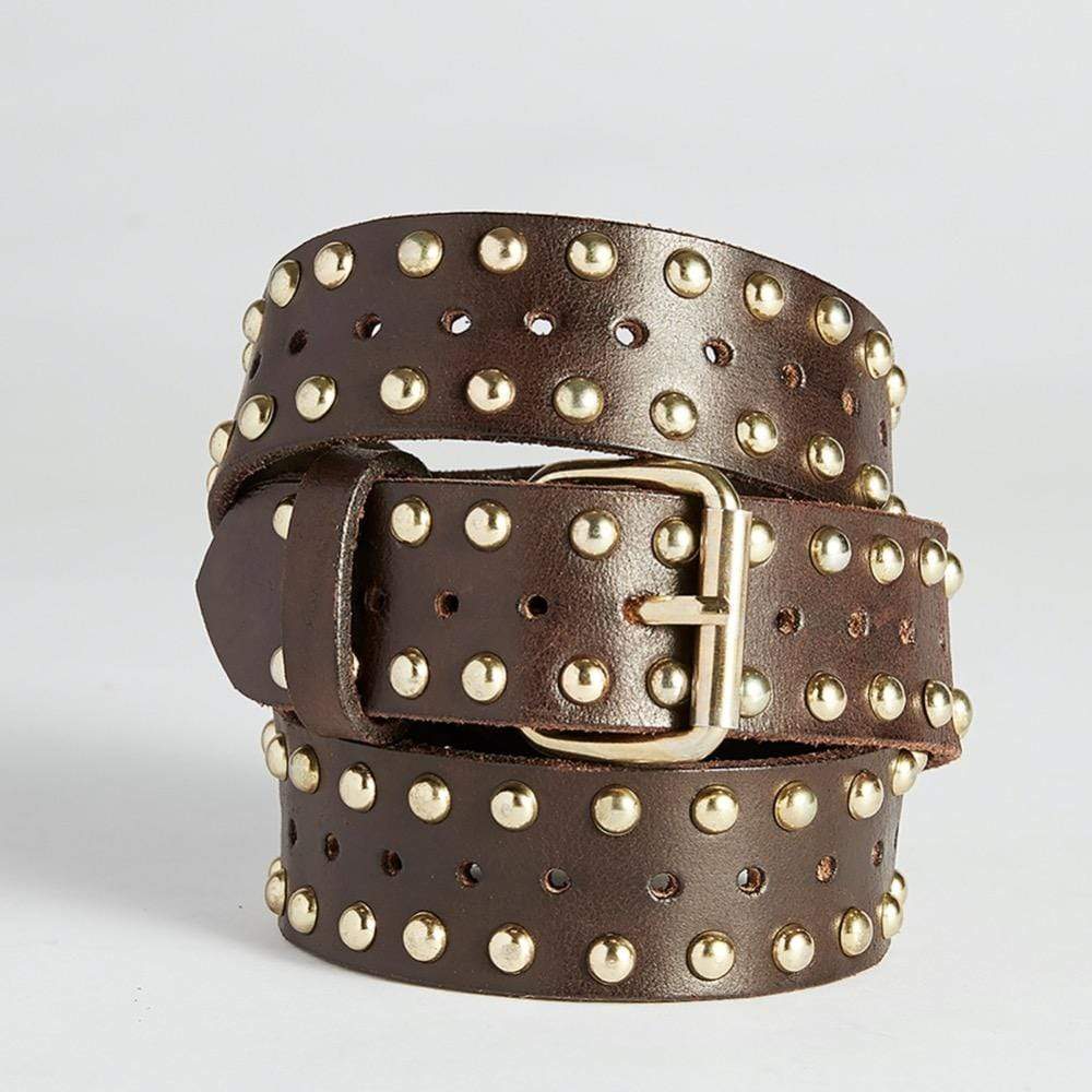 Shop Hollstar Sterling Leather Belt in Dark Mocha Brown by Caravan & Co. - Caravan & Co