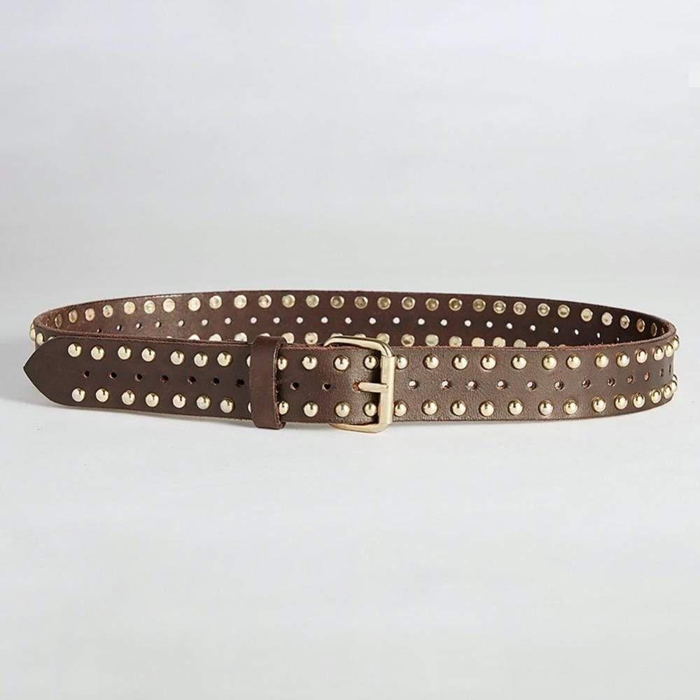 Shop Hollstar Sterling Leather Belt in Dark Mocha Brown by Caravan & Co. - Caravan & Co