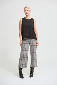 Shop Houndstooth Culotte Pant Style 213615 - Joseph Ribkoff