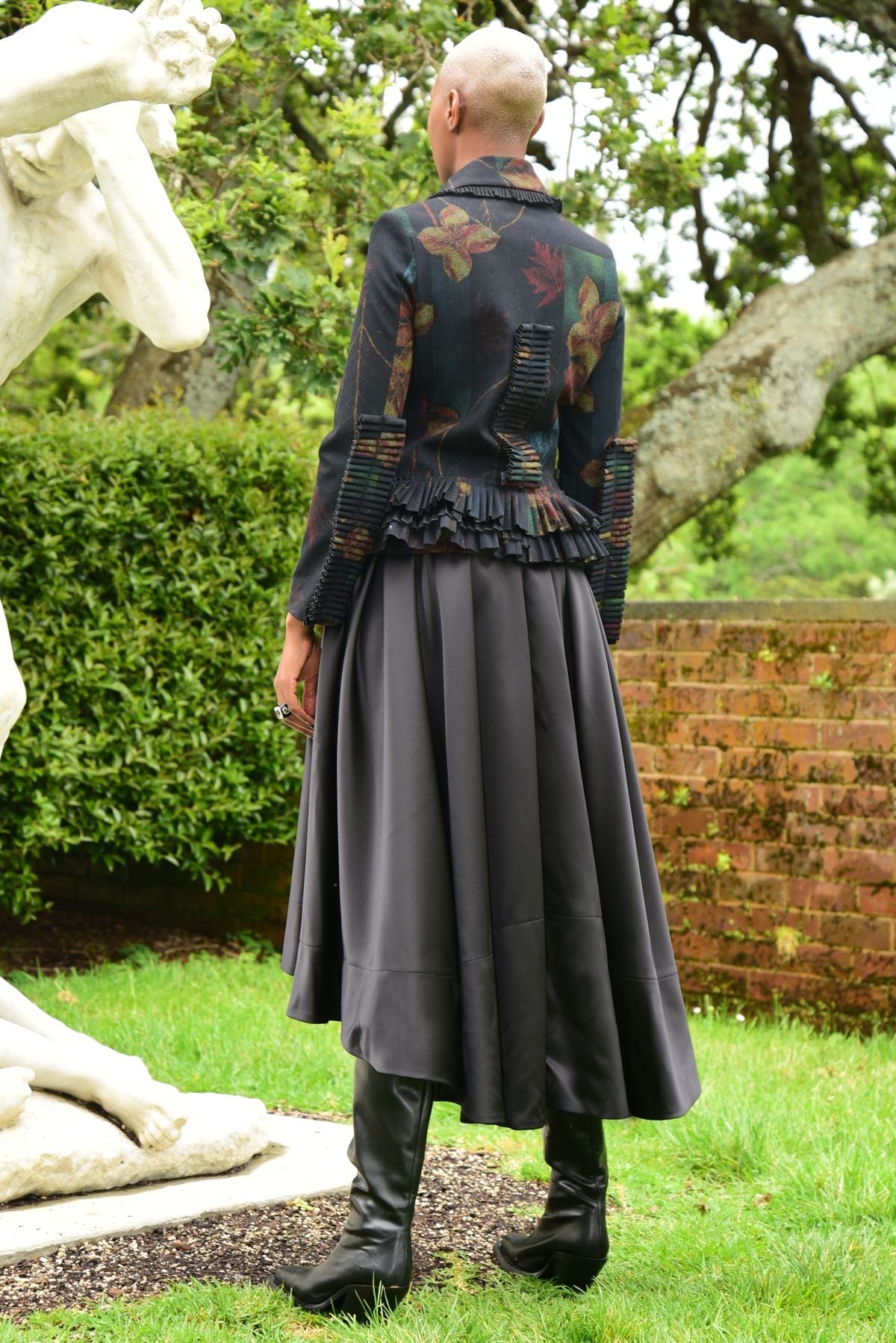 Shop How Bow Can You Go Satin Skirt | Black - Trelise Cooper