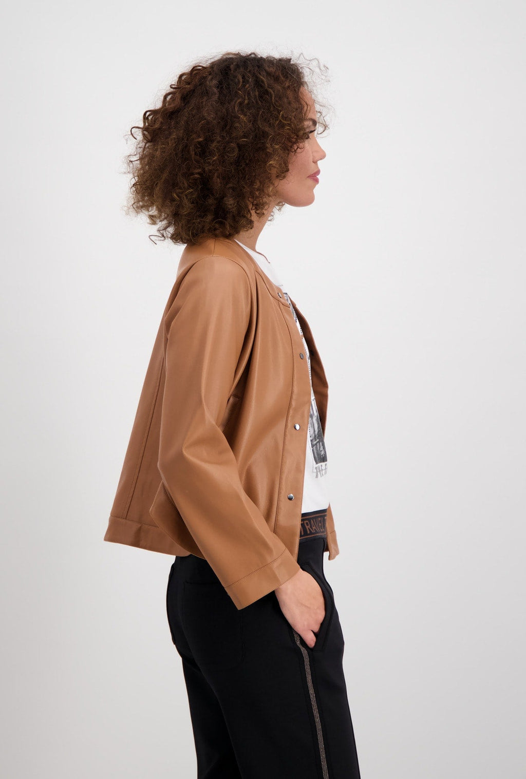 Shop Immitation Leather Jacket - Monari