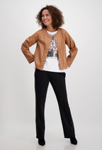 Shop Immitation Leather Jacket - Monari