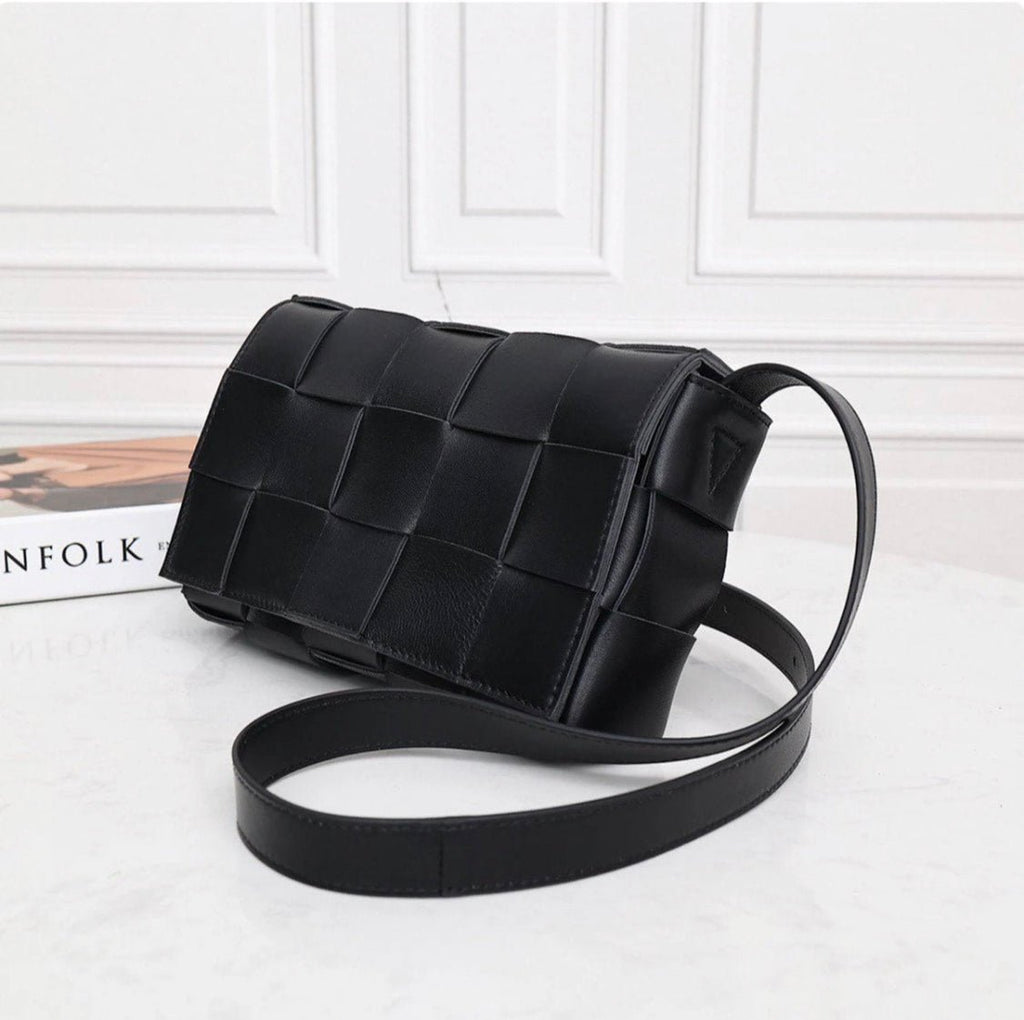 Shop Intrecciato Weave Leather Handbag - Stella Rose Fashions