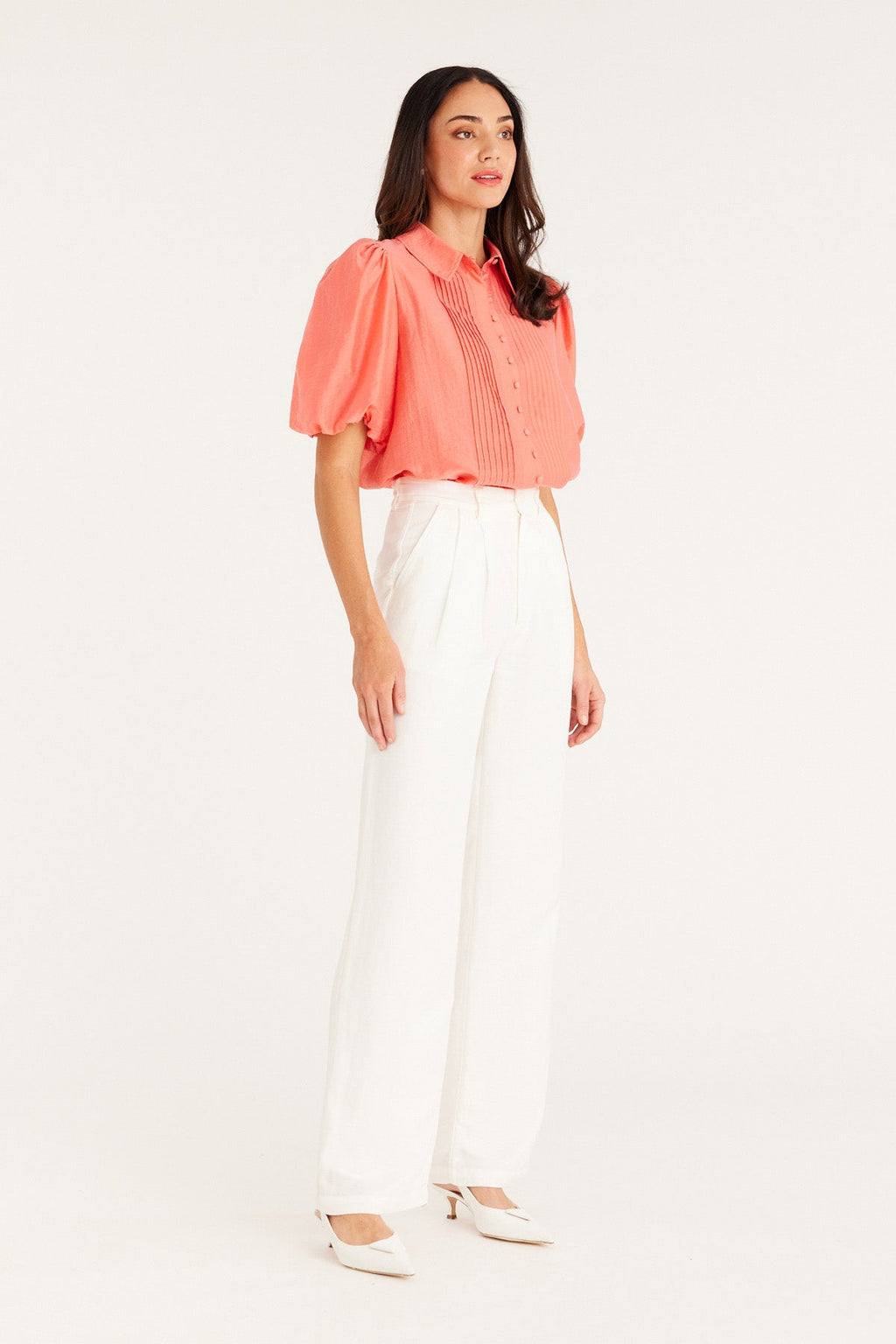 Shop Iris Blouse | Coral - Cable Melbourne