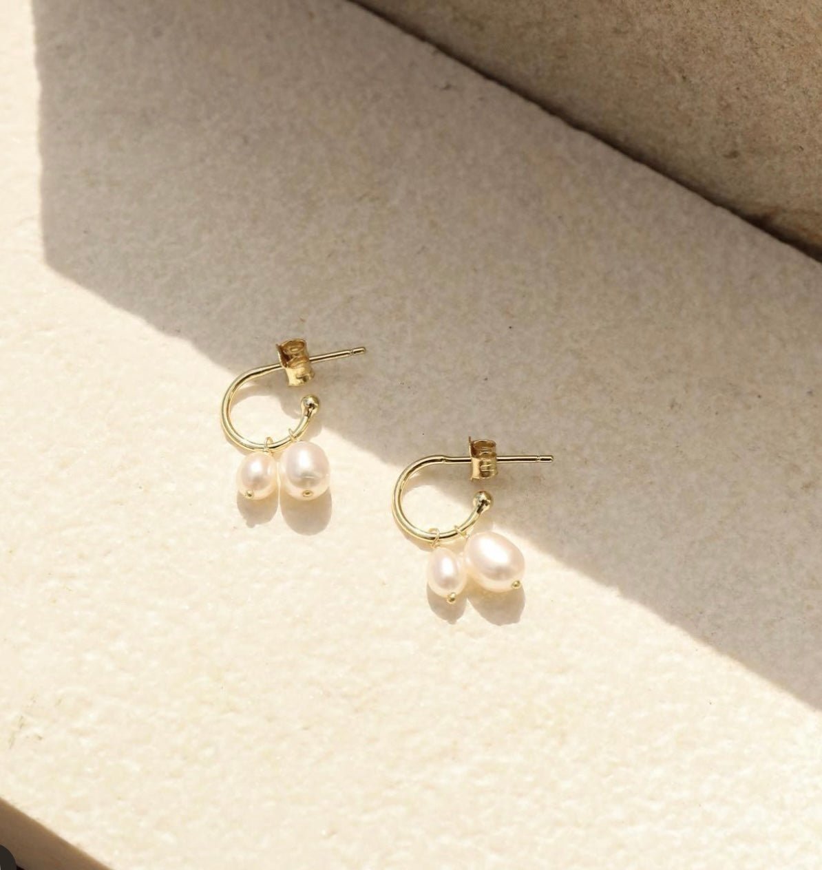 Shop Island Earrings with Freshwater Pearls by Bianc - Bianc