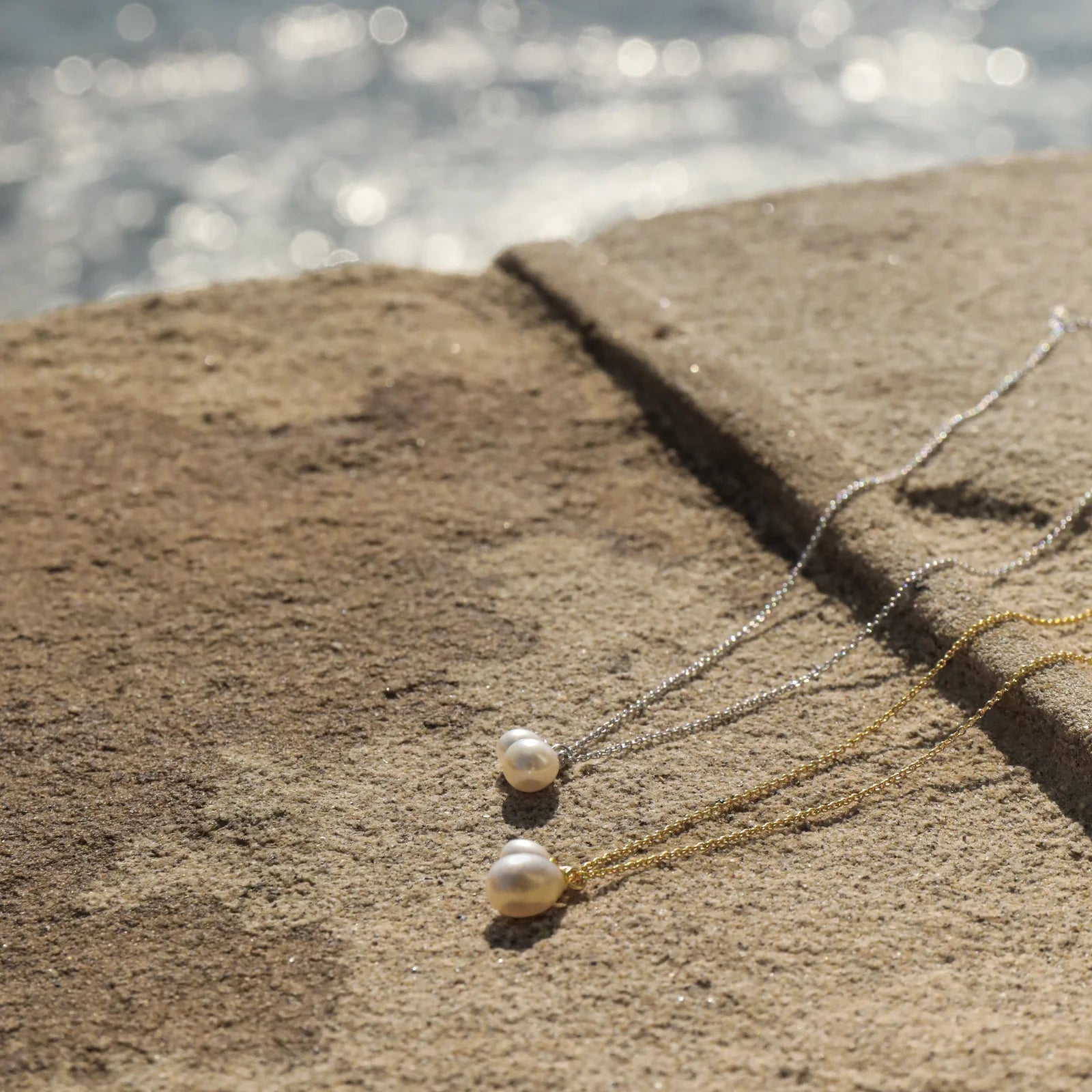 Shop Island Necklace | Freshwater Pearls - Bianc