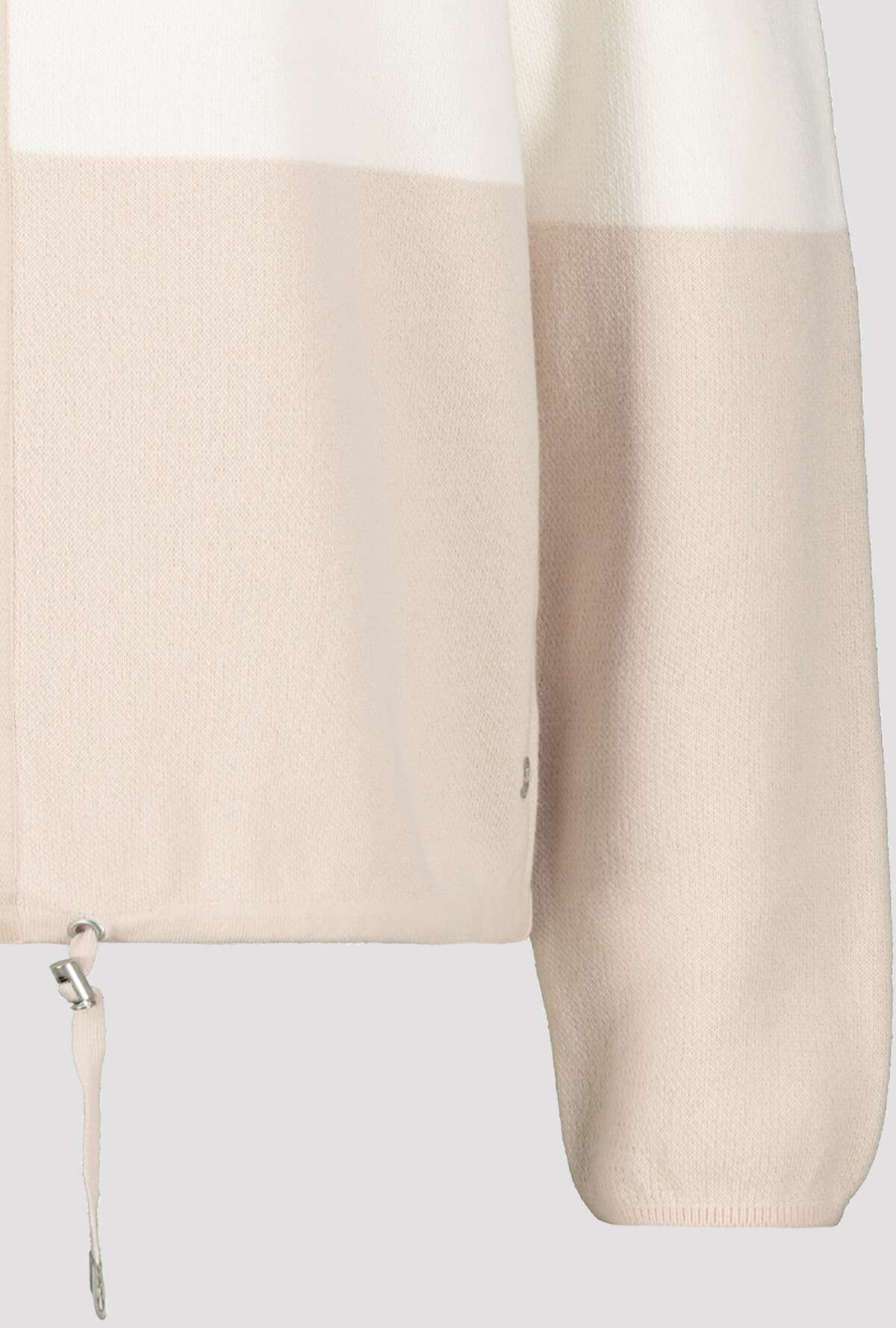 Shop Italian Flair Block Stripe Zip Jacket | Sandstone - Monari